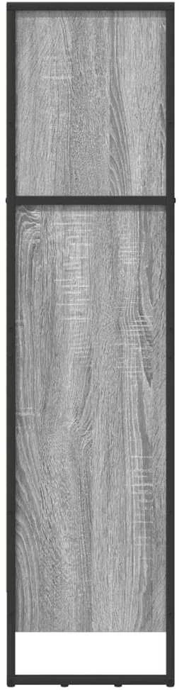 Knygų spinta 80 x 30 x 121 cm Apdirbta mediena Pilkas Sonoma