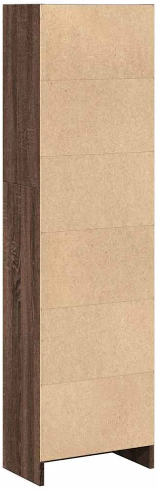 Knygų spinta, ruda ąžuolo, 40x24x143cm, apdirbta mediena