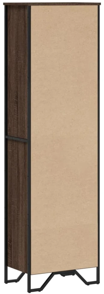 Knygų spinta, ruda ąžuolo, 50x31x169cm, apdirbta mediena