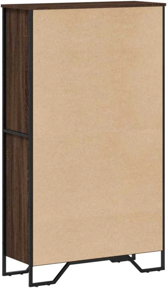 Knygų spinta, ruda ąžuolo, 80x31x137,5cm, apdirbta mediena