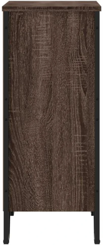 Knygų spinta, ruda ąžuolo, 80x31x74,5cm, apdirbta mediena
