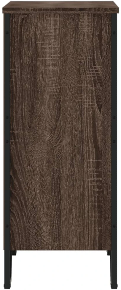 Knygų spinta, ruda ąžuolo, 80x31x74,5cm, apdirbta mediena