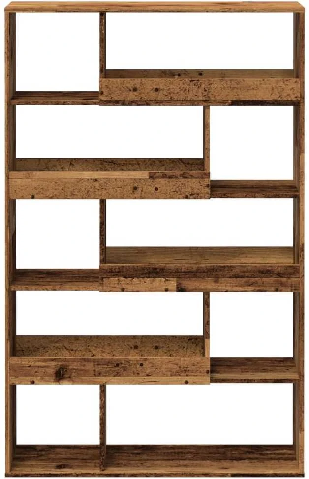 Knygų spinta, sendintos medienos, 100x33x156,5cm, mediena