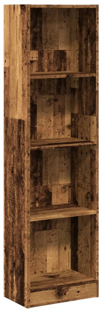 Knygų spinta, sendintos medienos, 40x24x143cm, apdirbta mediena