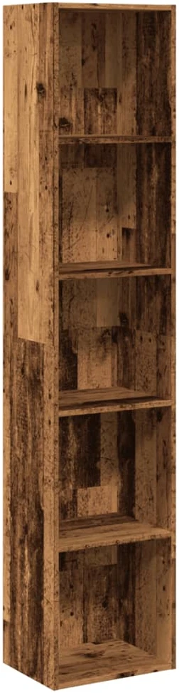 Knygų spinta, sendintos medienos, 40x30x189cm, apdirbta mediena