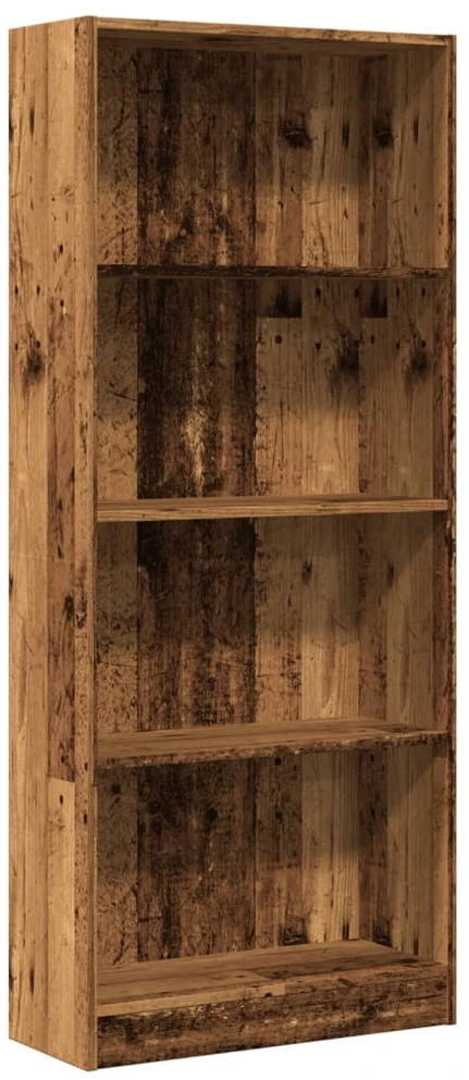 Knygų spinta, sendintos medienos, 60x24x143cm, apdirbta mediena