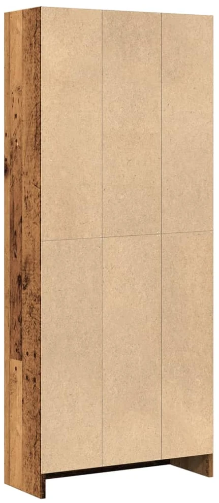 Knygų spinta, sendintos medienos, 60x24x143cm, apdirbta mediena