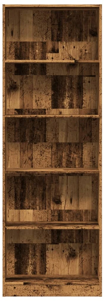 Knygų spinta, sendintos medienos, 60x24x176cm, apdirbta mediena