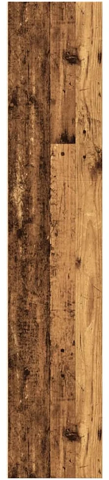 Knygų spinta, sendintos medienos, 60x30x152cm, apdirbta mediena