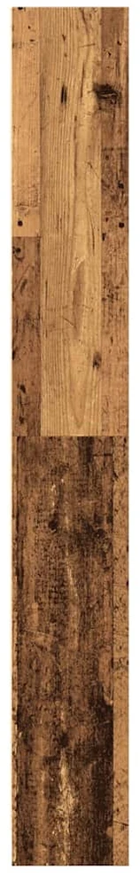 Knygų spinta, sendintos medienos, 80x24x176cm, apdirbta mediena