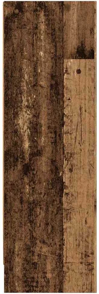 Knygų spinta, sendintos medienos, 80x24x76cm, apdirbta mediena