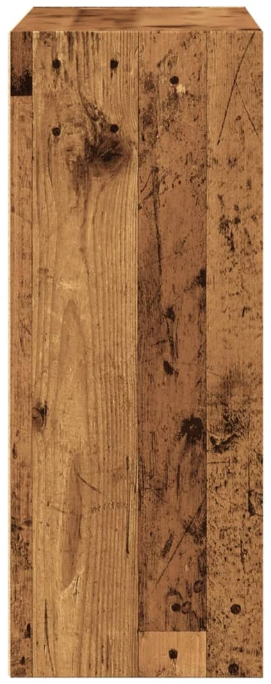 Knygų spinta, sendintos medienos, 80x30x77cm, apdirbta mediena