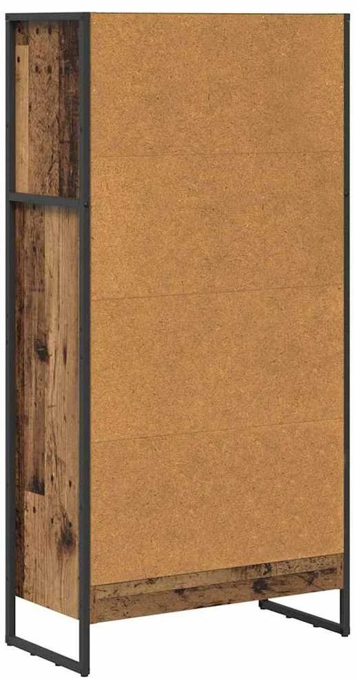 Knygų spinta 60 x 30 x 121 cm Apdirbta mediena Senovinis medis