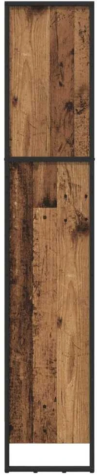 Knygų spinta 60 x 30 x 155 cm Apdirbta mediena Senovinis medis