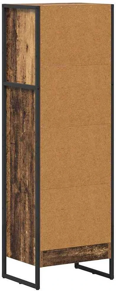 Knygų spinta 40 x 30 x 121 cm Apdirbta mediena Senovinis medis