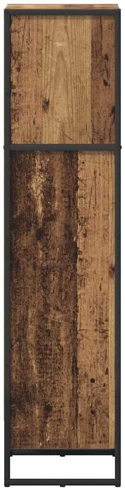 Knygų spinta 40 x 30 x 121 cm Apdirbta mediena Senovinis medis