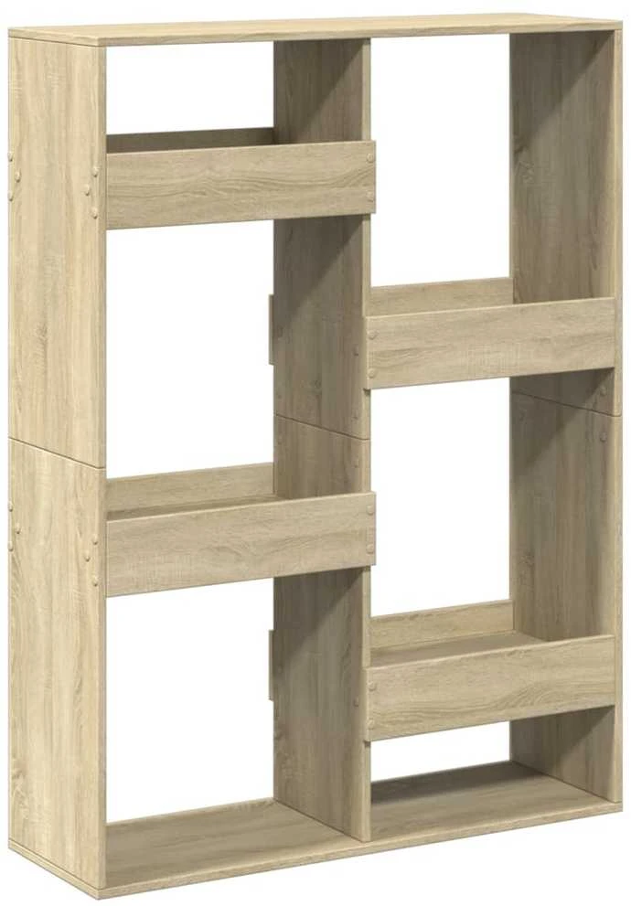 Knygų spinta, sonoma ąžuolo, 100x33x135cm, apdirbta mediena