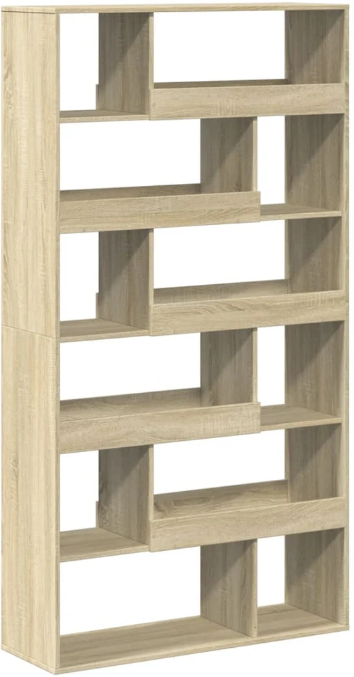 Knygų spinta, sonoma ąžuolo, 100x33x187,5cm, apdirbta mediena