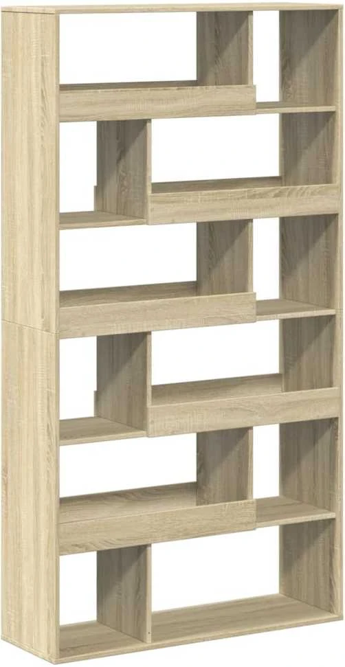 Knygų spinta, sonoma ąžuolo, 100x33x187,5cm, apdirbta mediena