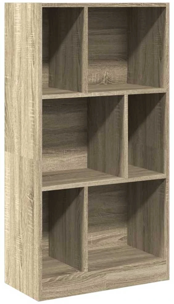 Knygų spinta, sonoma ąžuolo, 57x28,5x107,5cm, apdirbta mediena
