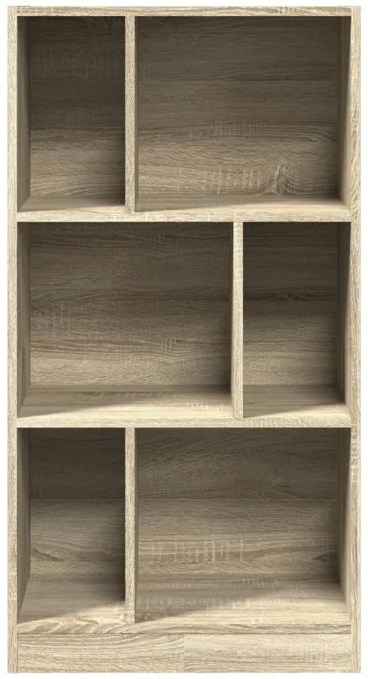 Knygų spinta, sonoma ąžuolo, 57x28,5x107,5cm, apdirbta mediena