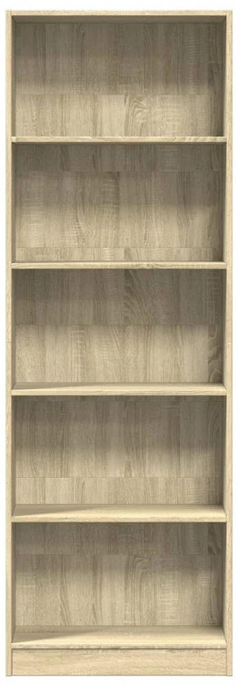 Knygų spinta, sonoma ąžuolo, 60x24x176cm, apdirbta mediena