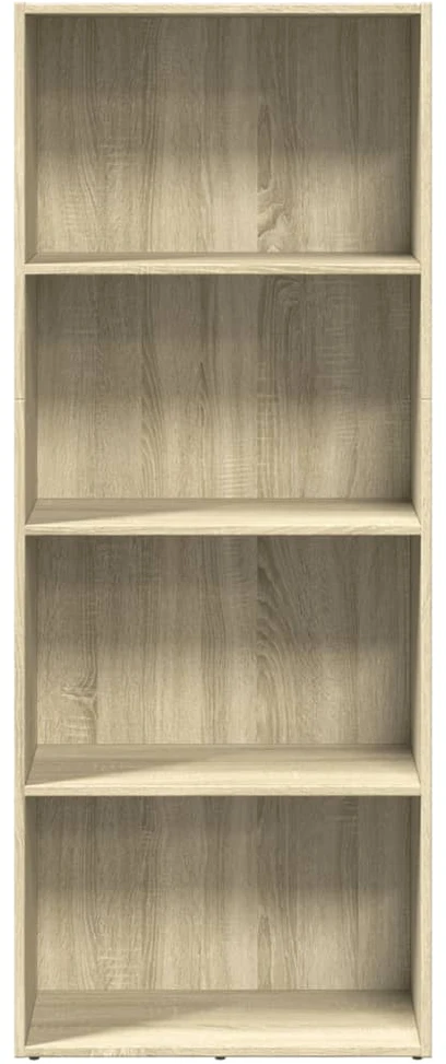 Knygų spinta, sonoma ąžuolo, 60x30x152cm, apdirbta mediena