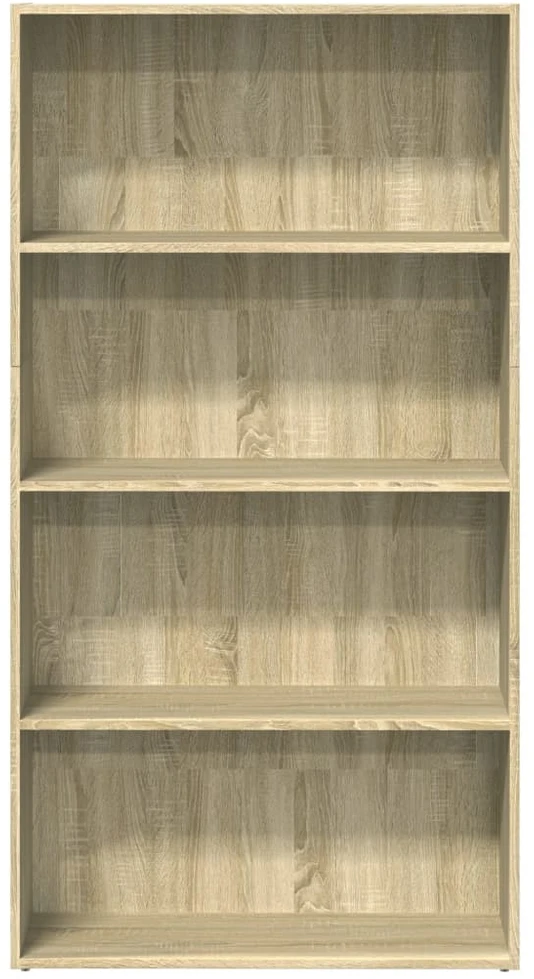 Knygų spinta, sonoma ąžuolo, 80x30x152cm, apdirbta mediena