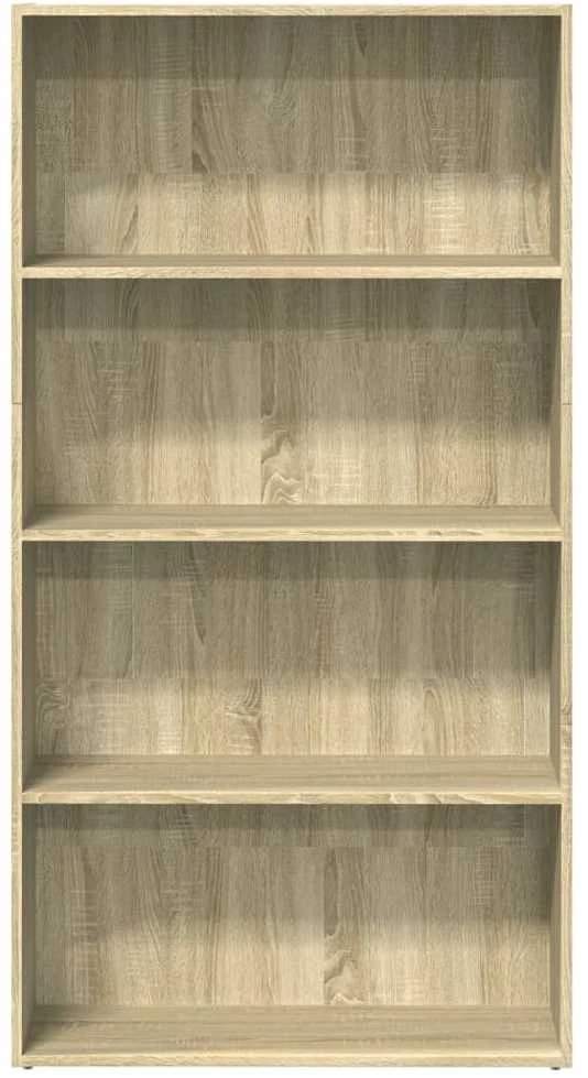 Knygų spinta, sonoma ąžuolo, 80x30x152cm, apdirbta mediena