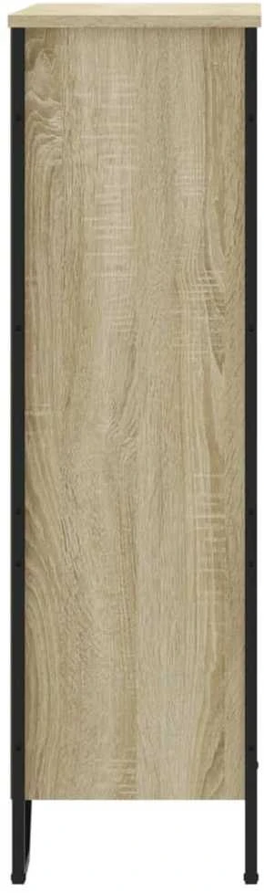 Knygų spinta, sonoma ąžuolo, 80x31x106cm, apdirbta mediena