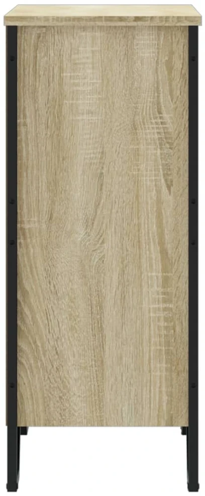 Knygų spinta, sonoma ąžuolo, 80x31x74,5cm, apdirbta mediena