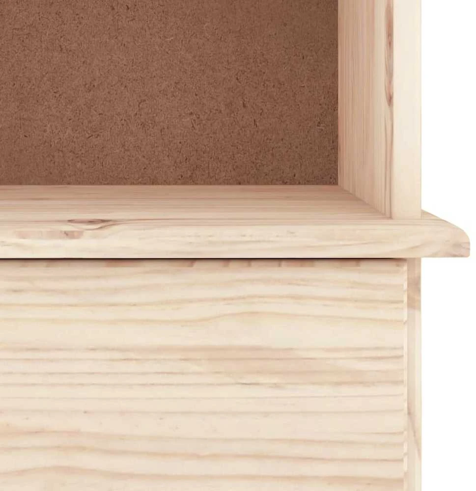 Knygų spinta su stalčiais ALTA, 77x35x186,5cm, pušies masyvas