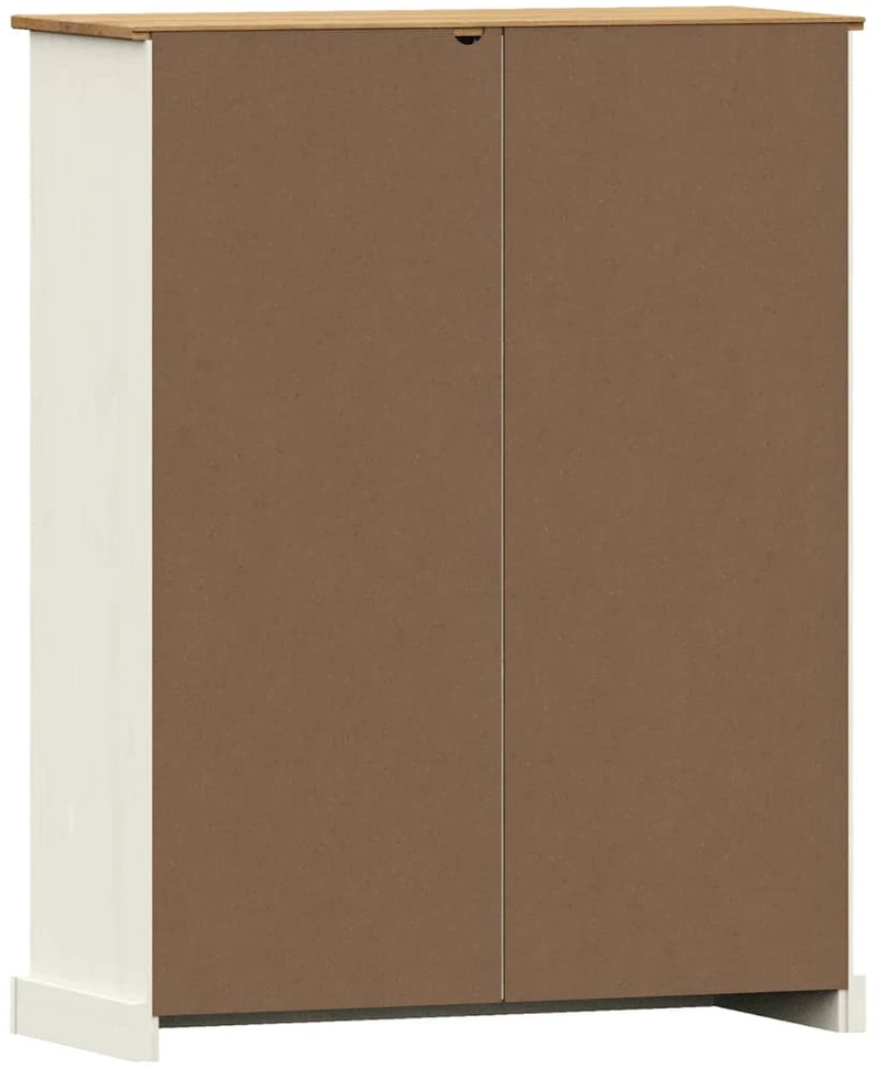 Knygų spinta VIGO, balta, 90x35x114,5cm, pušies masyvas