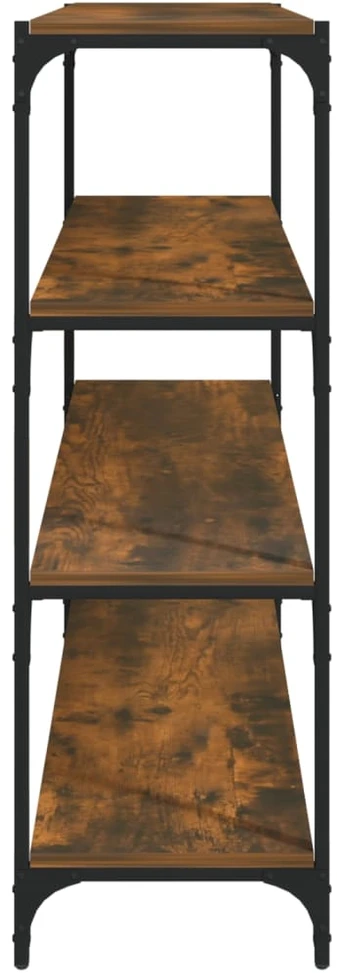 Knygų spintelė, dūminio ąžuolo, 100x33x100cm, mediena/plienas