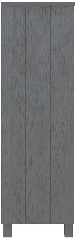 Knygų spintelė HAMAR, tamsiai pilka, 85x35x112cm, pušis
