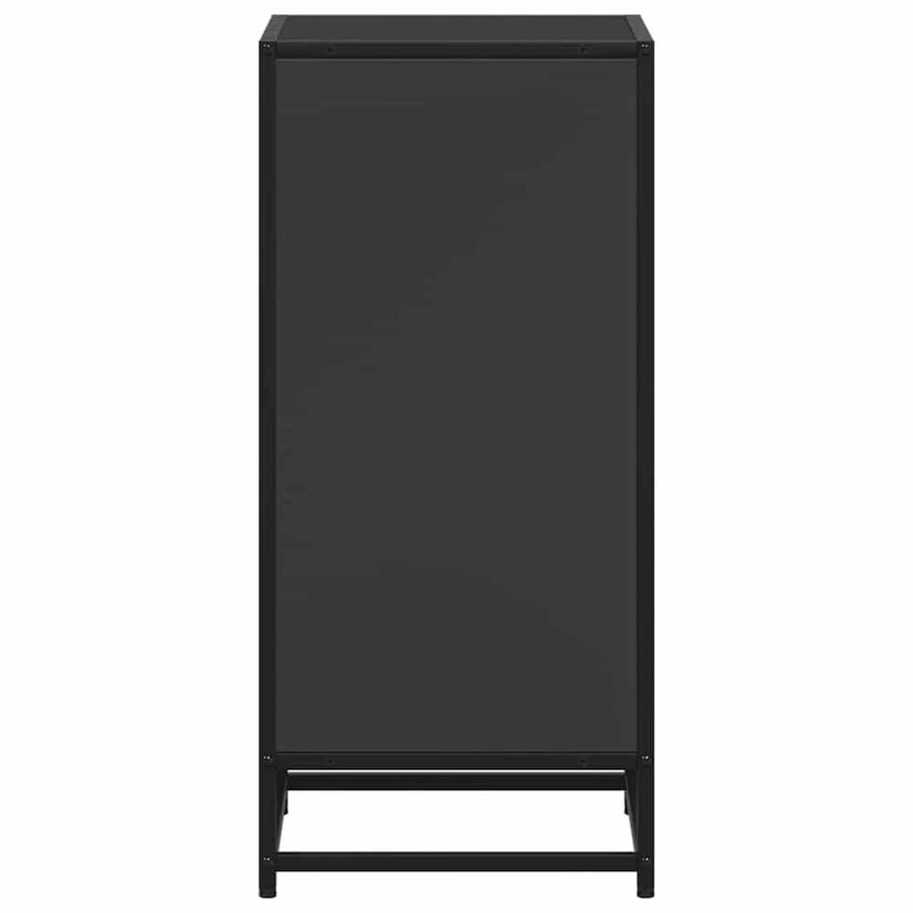 knygų spintelė juoda 40x35x76 cm inžinierinė mediena