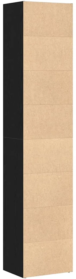 Knygų spintelė, juodo ąžuolo spalvos, 40x30x189 cm, inžinerinė mediena