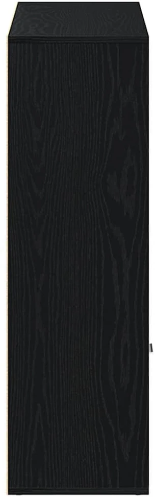 Knygų spintelė, juodo ąžuolo spalvos, 98x29x97,5 cm, inžinerinė mediena