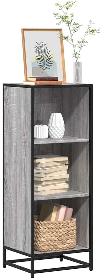 knygų spintelė pilka Sonoma 40x35x107,5 cm inžinierinė mediena
