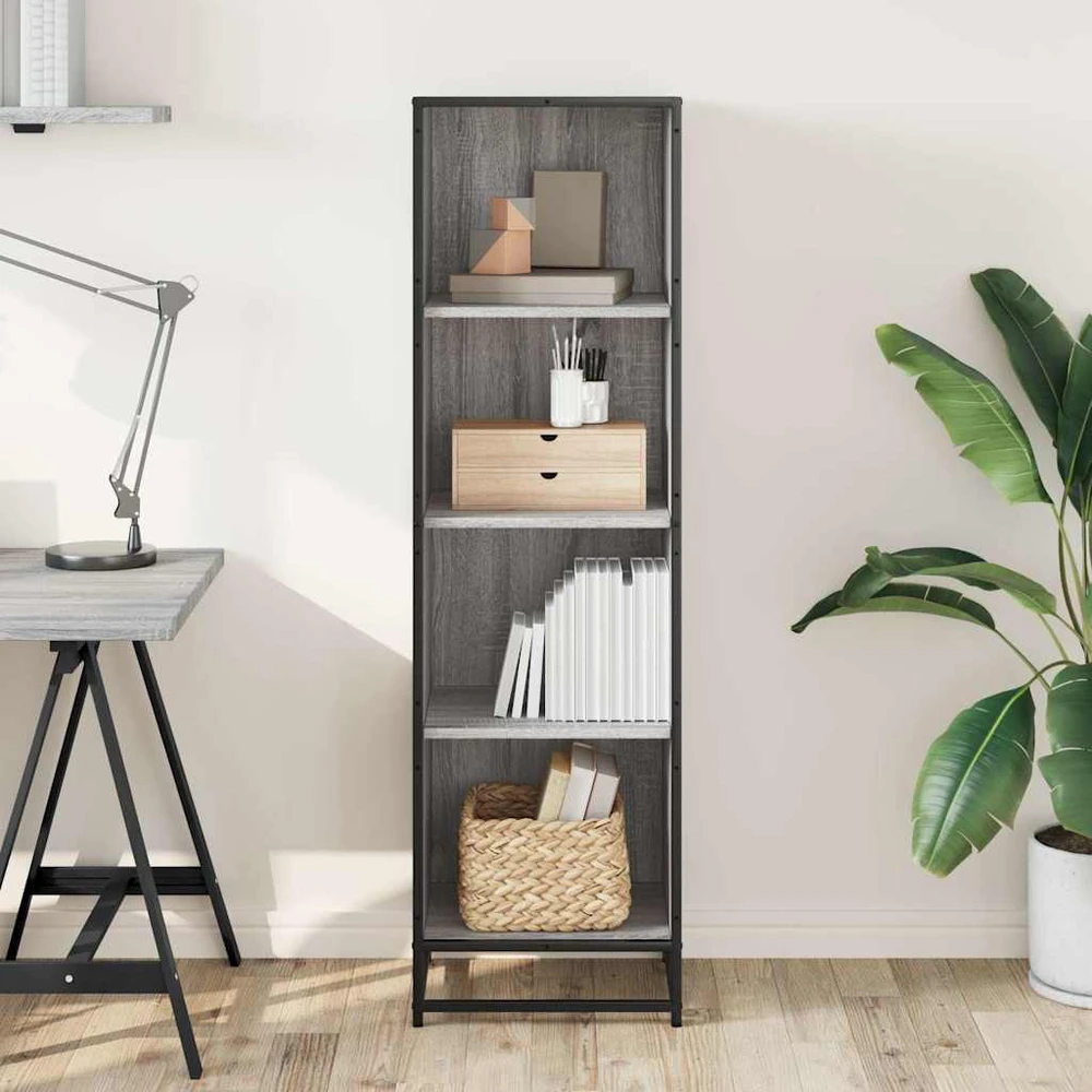 knygų spintelė Pilka Sonoma 40x35x139 cm Engineered Wood