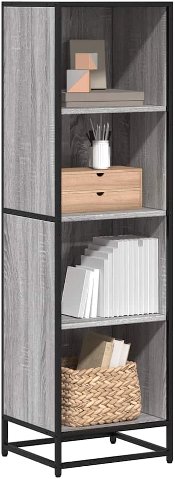 knygų spintelė Pilka Sonoma 40x35x139 cm Engineered Wood
