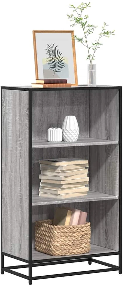 knygų spintelė pilka Sonoma 60x35x107,5 cm inžinierinė mediena