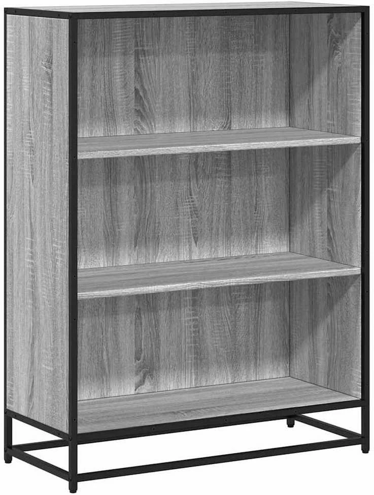 knygų spintelė pilka Sonoma 80,5x35x107,5cm inžinierinė mediena