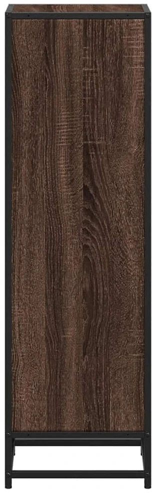 knygų spintelė rudas ąžuolas 33,5x33x107,5cm inžinerinė mediena
