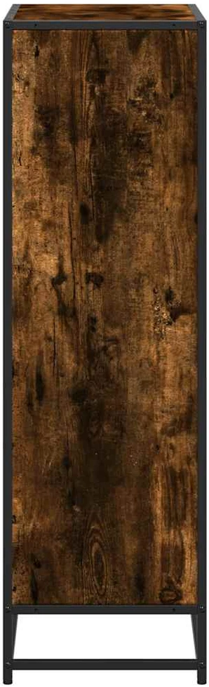 knygų spintelė rūkytas ąžuolas 65,5x33x107,5cm dirbtinė mediena