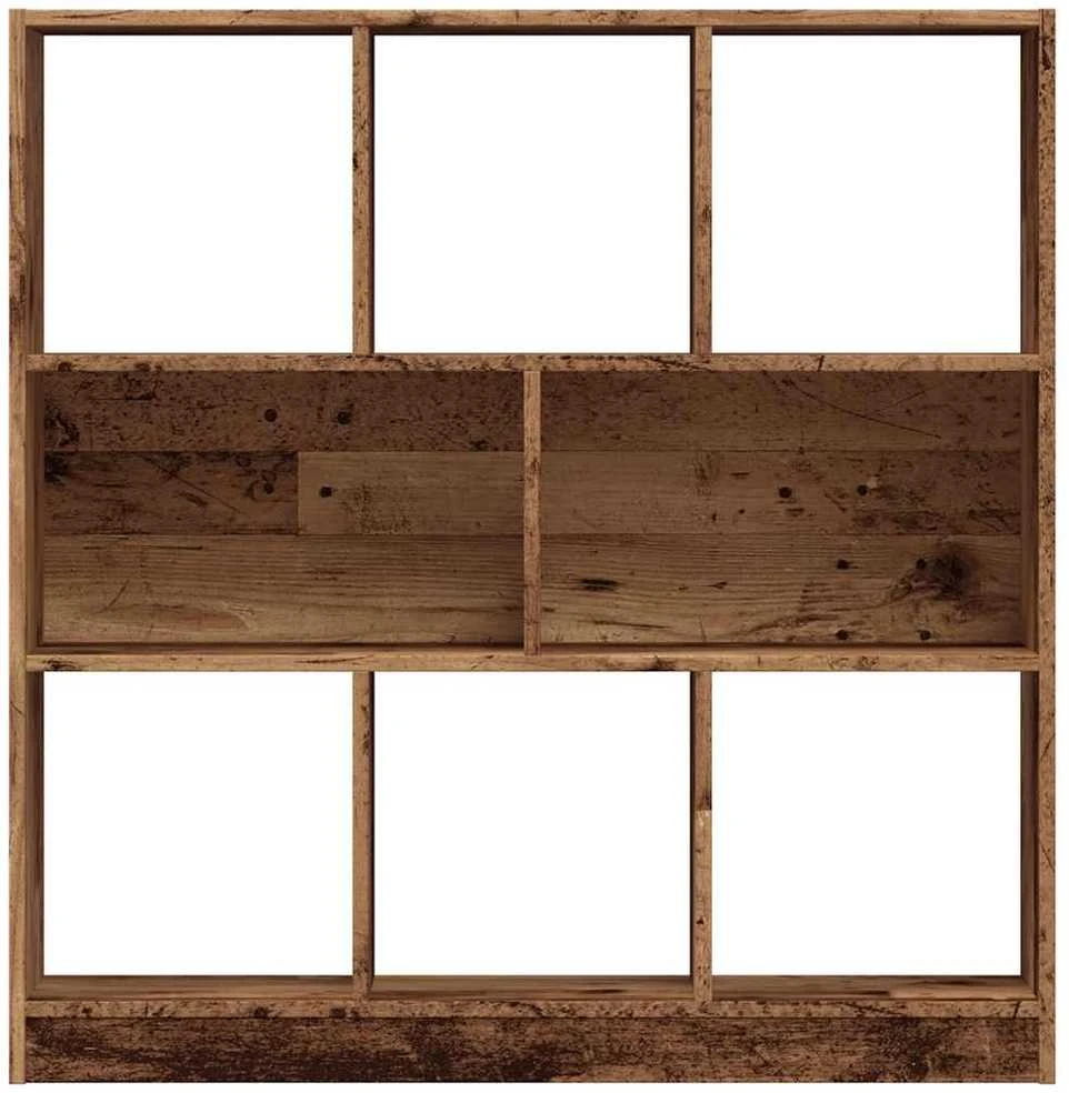 knygų spintelė sena mediena 97,5x29,5x100 cm inžinerinė mediena