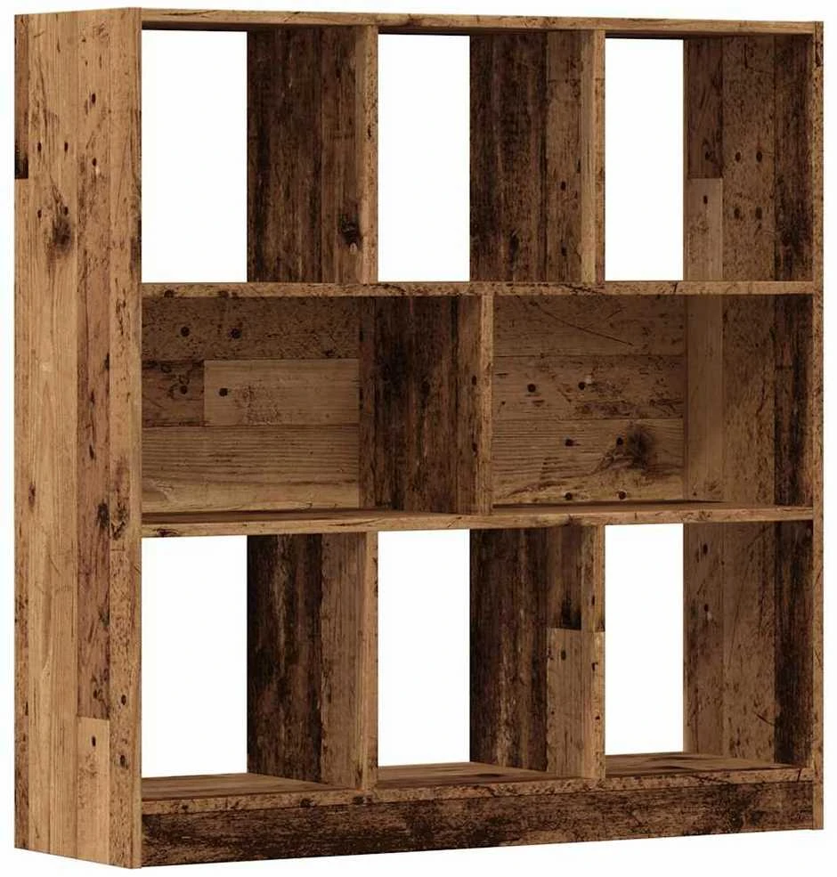 knygų spintelė sena mediena 97,5x29,5x100 cm inžinerinė mediena
