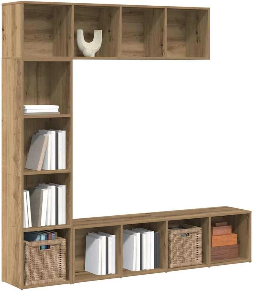 knygų spintelės 3 vnt Artisan Oak Engineered Wood