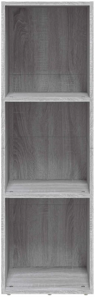 Knygų/televizoriaus spintelė, pilka, 36x30x114cm, mediena