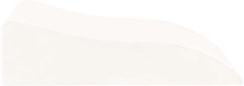 Koja pagalvė 68 x 40 x 18 cm PU putos Balta